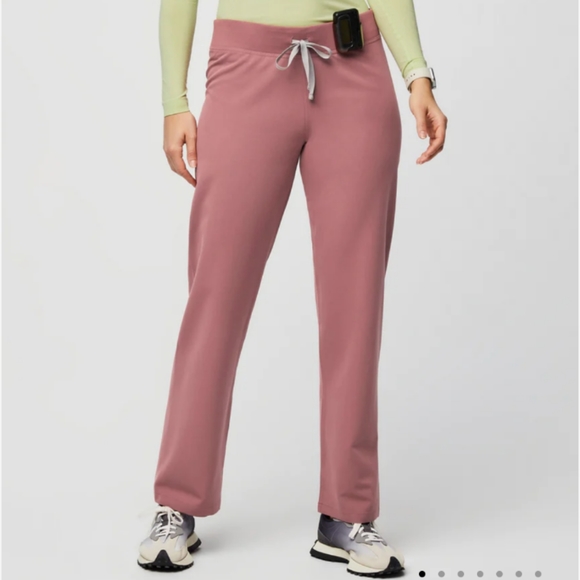 Figs Pants - FIGS Livingston Scrub Pants Mauve Large Tall